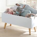 Paris Prix Coffre De Rangement "Nuage" 58cm Blanc