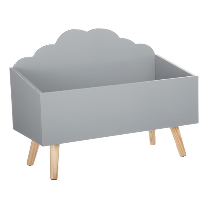 Paris Prix Coffre De Rangement "Nuage" 58cm Gris