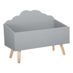 paris prix Coffre de Rangement "Nuage" 58cm Gris