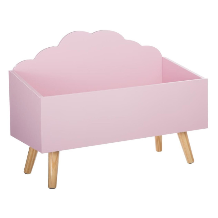 Paris Prix Coffre De Rangement "Nuage" 58cm Rose