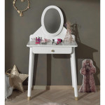 Paris Prix Coiffeuse Enfant "Billy" 128cm Blanc