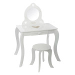 paris prix Coiffeuse & Tabouret "Enfant" 92cm Blanc