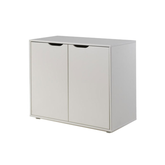 Paris Prix Commode 2 Portes Enfant "Pino" 86cm Blanc