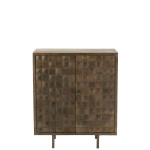Paris Prix Commode 2 Portes "Pino" 104cm Marron