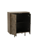 Paris Prix Commode 2 Portes "Pino" 104cm Marron