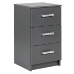 paris prix Commode 3 Tiroirs Design "Azio" 71cm Gris