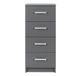 Paris Prix Commode 4 Tiroirs Design "Azio" 91cm Gris