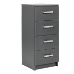 paris prix Commode 4 Tiroirs Design "Azio" 91cm Gris
