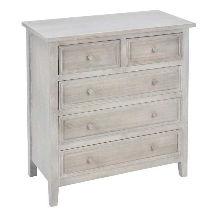 Paris Prix Commode 5 Tiroirs "Charme" 81cm Naturel