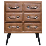 Paris Prix Commode 6 Tiroirs "Strano" 85cm Marron