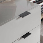 Paris Prix Commode Design "Yugo" 111cm Blanc