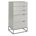 paris prix Commode Design "Yugo" 111cm Blanc