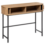Paris Prix Console 2 Portes "Colva" 100cm Beige & Noir