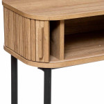 Paris Prix Console 2 Portes "Colva" 100cm Beige & Noir