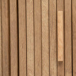 Paris Prix Console 2 Portes "Colva" 100cm Beige & Noir