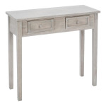 paris prix Console 2 Tiroirs "Charme" 80cm Naturel