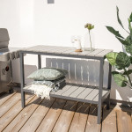 Paris Prix Console De Jardin "Parma" 125cm Gris