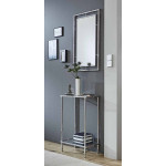 Paris Prix Console Design "Cléo" 75cm Argent