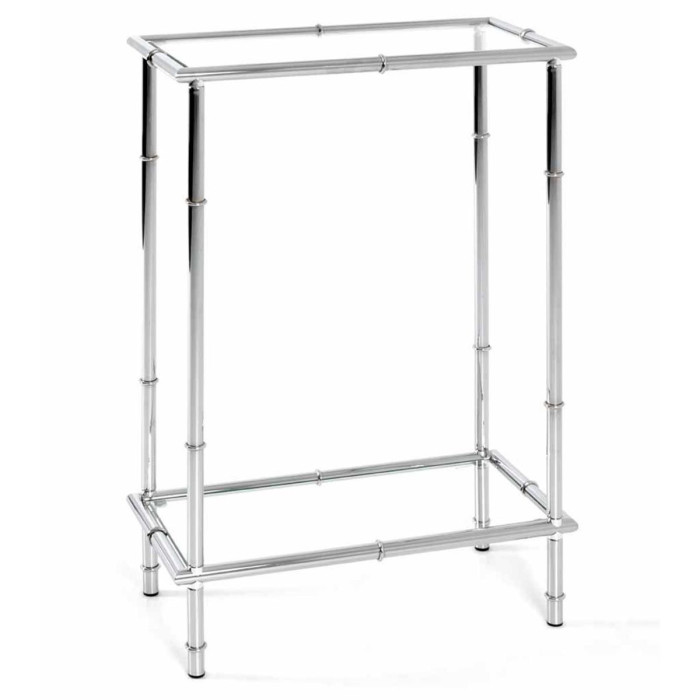 Paris Prix Console Design "Cléo" 75cm Argent