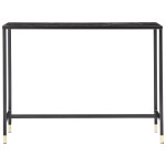 Paris Prix Console Design En Verre "Dipp" 100cm Noir
