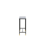Paris Prix Console Design En Verre "Dipp" 100cm Noir