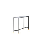 Paris Prix Console Design En Verre "Dipp" 100cm Noir