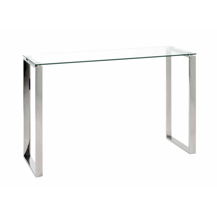 Paris Prix Console Design "Hytin" 120cm Argent