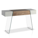 paris prix Console Design "Loni" 120cm Naturel & Gris