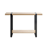 Paris Prix Console Design "Miranda" 120cm Chêne & Noir