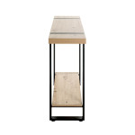 Paris Prix Console Design "Miranda" 120cm Chêne & Noir