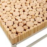 Paris Prix Console En Bois "Rondin" 84cm Naturel