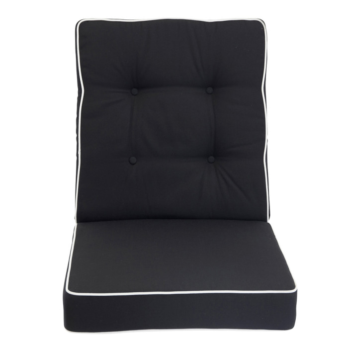 Paris Prix Coussin De Chaise "Fura" 115cm Noir