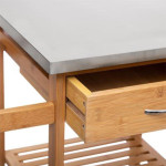 Paris Prix Desserte De Cuisine "Bambou" 86cm Naturel