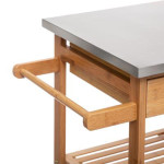 Paris Prix Desserte De Cuisine "Bambou" 86cm Naturel