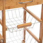 Paris Prix Desserte De Cuisine "Bambou" 86cm Naturel