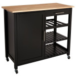 paris prix Desserte de Cuisine "Claude" 100cm Noir