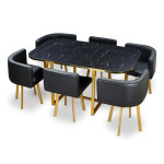 paris prix Ensemble Table & Chaises "Oslo" 150cm Noir