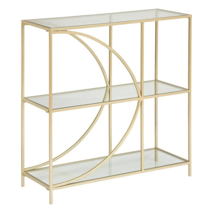 Paris Prix Étagère 3 Niveaux Design "Artif" 87cm Or