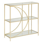 paris prix Étagère 3 Niveaux Design "Artif" 87cm Or