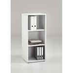 Paris Prix Étagère 3 Niveaux "Kazed" 113cm Blanc