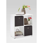 Paris Prix Étagère 4 Cases Design "Gaman" 70cm Blanc