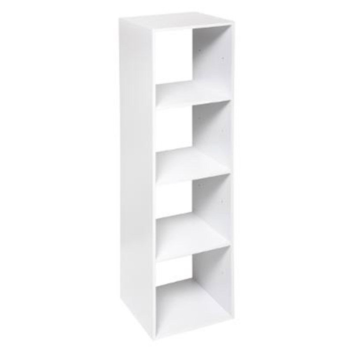 Paris Prix Étagère 4 Cases "Mix N Modul" 134cm Blanc