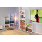 Paris Prix Étagère 4 Niveaux "Delnice" 145cm Blanc