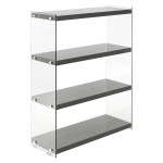 paris prix Étagère 4 Niveaux "Elementary" 113cm Gris