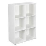 paris prix Étagère 6 Cases "Jake" 110cm Blanc
