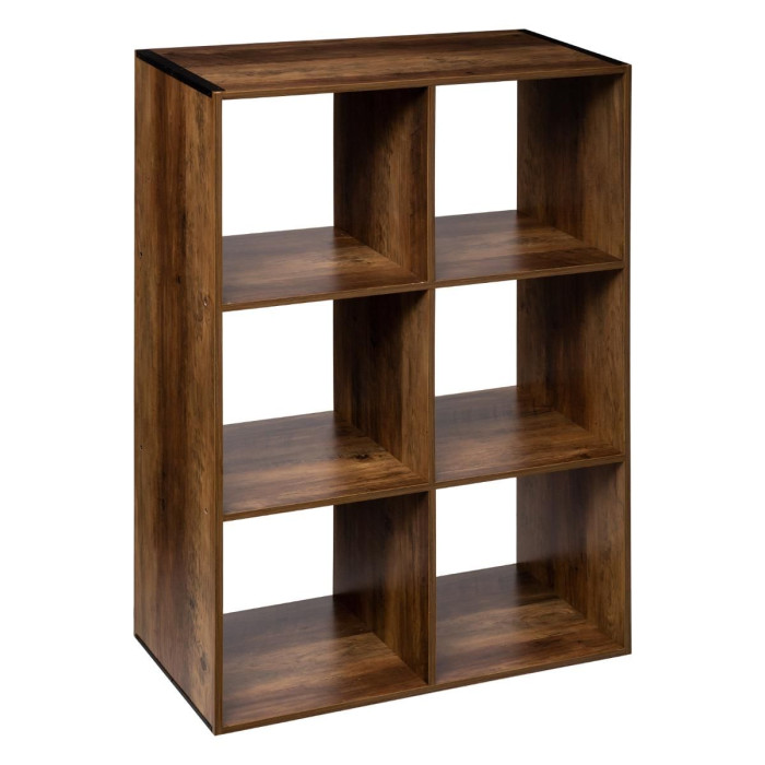 Paris Prix Étagère 6 Cases "Mix N Modul" 67cm Marron