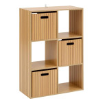 Paris Prix Étagère 6 Cases Mix "Tasso" 102cm Naturel