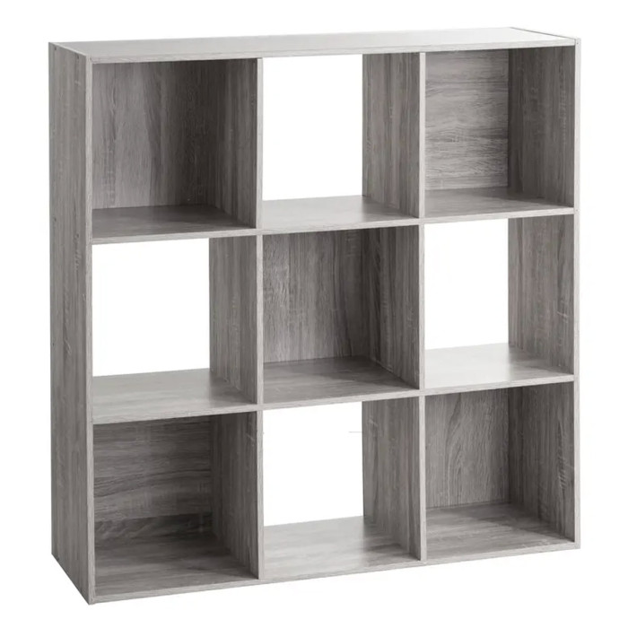 Paris Prix Étagère 9 Cases "Mix N Modul" 100cm Gris