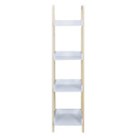 paris prix Étagère Déco 4 Niveaux "Bois" 117cm Blanc