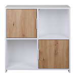 Paris Prix Étagère Design 4 Cases "Adam" 77cm Blanc